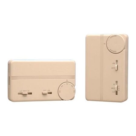 Peco PECO Fan Coil Thermostat With On-Off Switch, 3-Speed Control and Terminal Block 68608